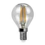 BOMBILLA ESFÉRICA LED F 4W E14 30K